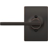 image:imageSchlage F10 LAT 622 CEN Latitude Door Lever with Century Trim Hall amp Closet Passage Lock Matte BlackAged Bronze