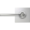 image:imageSchlage F10 LAT 622 CEN Latitude Door Lever with Century Trim Hall amp Closet Passage Lock Matte BlackBright Chrome