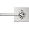 image:imageSchlage F10 LAT 622 CEN Latitude Door Lever with Century Trim Hall amp Closet Passage Lock Matte BlackBright Chrome