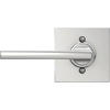 image:imageSchlage F10 LAT 622 CEN Latitude Door Lever with Century Trim Hall amp Closet Passage Lock Matte BlackBright Chrome