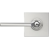 image:imageSchlage F10 LAT 622 CEN Latitude Door Lever with Century Trim Hall amp Closet Passage Lock Matte BlackBright Chrome