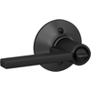 image:imageSchlage F10 LAT 622 CEN Latitude Door Lever with Century Trim Hall amp Closet Passage Lock Matte BlackMatte Black