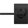 image:imageSchlage F10 LAT 622 CEN Latitude Door Lever with Century Trim Hall amp Closet Passage Lock Matte BlackMatte Black