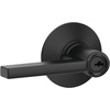 image:imageSchlage F10 LAT 622 CEN Latitude Door Lever with Century Trim Hall amp Closet Passage Lock Matte BlackMatte Black