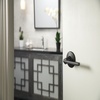 image:imageSchlage F10 LAT 622 CEN Latitude Door Lever with Century Trim Hall amp Closet Passage Lock Matte BlackMatte Black