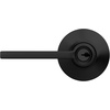 image:imageSchlage F10 LAT 622 CEN Latitude Door Lever with Century Trim Hall amp Closet Passage Lock Matte BlackMatte Black