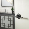 image:imageSchlage F10 LAT 622 CEN Latitude Door Lever with Century Trim Hall amp Closet Passage Lock Matte BlackMatte Black