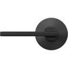 image:imageSchlage F10 LAT 622 CEN Latitude Door Lever with Century Trim Hall amp Closet Passage Lock Matte BlackMatte Black