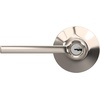 image:imageSchlage F10 LAT 622 CEN Latitude Door Lever with Century Trim Hall amp Closet Passage Lock Matte BlackPolished Nickel