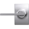 image:imageSchlage F10 LAT 622 CEN Latitude Door Lever with Century Trim Hall amp Closet Passage Lock Matte BlackSatin Chrome