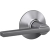 image:imageSchlage F10 LAT 622 CEN Latitude Door Lever with Century Trim Hall amp Closet Passage Lock Matte BlackSatin Chrome