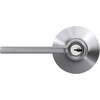 image:imageSchlage F10 LAT 622 CEN Latitude Door Lever with Century Trim Hall amp Closet Passage Lock Matte BlackSatin Chrome