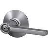 image:imageSchlage F10 LAT 622 CEN Latitude Door Lever with Century Trim Hall amp Closet Passage Lock Matte BlackSatin Chrome