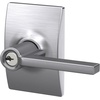 image:imageSchlage F10 LAT 622 CEN Latitude Door Lever with Century Trim Hall amp Closet Passage Lock Matte BlackSatin Chrome