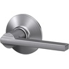 image:imageSchlage F10 LAT 622 CEN Latitude Door Lever with Century Trim Hall amp Closet Passage Lock Matte BlackSatin Chrome
