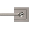 image:imageSchlage F10 LAT 622 CEN Latitude Door Lever with Century Trim Hall amp Closet Passage Lock Matte BlackSatin Nickel