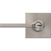 image:imageSchlage F10 LAT 622 CEN Latitude Door Lever with Century Trim Hall amp Closet Passage Lock Matte BlackSatin Nickel