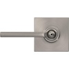 image:imageSchlage F10 LAT 622 CEN Latitude Door Lever with Century Trim Hall amp Closet Passage Lock Matte BlackSatin Nickel