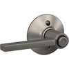 image:imageSchlage F10 LAT 622 CEN Latitude Door Lever with Century Trim Hall amp Closet Passage Lock Matte BlackSatin Nickel