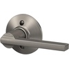image:imageSchlage F10 LAT 622 CEN Latitude Door Lever with Century Trim Hall amp Closet Passage Lock Matte BlackSatin Nickel