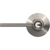 image:imageSchlage F10 LAT 622 CEN Latitude Door Lever with Century Trim Hall amp Closet Passage Lock Matte BlackSatin Nickel