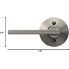 image:imageSchlage F10 LAT 622 CEN Latitude Door Lever with Century Trim Hall amp Closet Passage Lock Matte BlackSatin Nickel