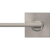 image:imageSchlage F10 LAT 622 CEN Latitude Door Lever with Century Trim Hall amp Closet Passage Lock Matte BlackSatin Nickel