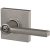 image:imageSchlage F10 LAT 622 CEN Latitude Door Lever with Century Trim Hall amp Closet Passage Lock Matte BlackSatin Nickel