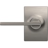 image:imageSchlage F10 LAT 622 CEN Latitude Door Lever with Century Trim Hall amp Closet Passage Lock Matte BlackSatin Nickel