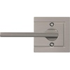 image:imageSchlage F10 LAT 622 CEN Latitude Door Lever with Century Trim Hall amp Closet Passage Lock Matte BlackSatin Nickel