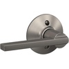 image:imageSchlage F10 V LAT 619 Latitude Door Lever Hall amp Closet Passage Lock Satin NickelNickel