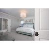 image:imageSchlage F40 Accent With Camelot Rose Privacy Lock with 16080 Latch 10027 Strike Bright Brass Finish