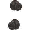 image:imageSchlage F40 GEO 622 ADD Georgian Door Knob with Addison Trim Bed amp Bath Privacy Lock Matte BlackAged Bronze
