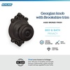 image:imageSchlage F40 GEO 622 ADD Georgian Door Knob with Addison Trim Bed amp Bath Privacy Lock Matte BlackAged Bronze