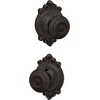 image:imageSchlage F40 GEO 622 ADD Georgian Door Knob with Addison Trim Bed amp Bath Privacy Lock Matte BlackAged Bronze