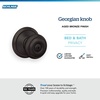 image:imageSchlage F40 GEO 622 ADD Georgian Door Knob with Addison Trim Bed amp Bath Privacy Lock Matte BlackAged Bronze