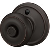 image:imageSchlage F40 GEO 622 ADD Georgian Door Knob with Addison Trim Bed amp Bath Privacy Lock Matte BlackAged Bronze