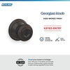 image:imageSchlage F40 GEO 622 ADD Georgian Door Knob with Addison Trim Bed amp Bath Privacy Lock Matte BlackAged Bronze