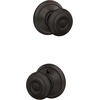 image:imageSchlage F40 GEO 622 ADD Georgian Door Knob with Addison Trim Bed amp Bath Privacy Lock Matte BlackAged Bronze