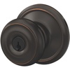 image:imageSchlage F40 GEO 622 ADD Georgian Door Knob with Addison Trim Bed amp Bath Privacy Lock Matte BlackAged Bronze
