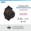 image:imageSchlage F40 GEO 622 ADD Georgian Door Knob with Addison Trim Bed amp Bath Privacy Lock Matte BlackAged Bronze