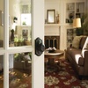 image:imageSchlage F40 GEO 622 ADD Georgian Door Knob with Addison Trim Bed amp Bath Privacy Lock Matte BlackAged Bronze
