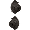 image:imageSchlage F40 GEO 622 ADD Georgian Door Knob with Addison Trim Bed amp Bath Privacy Lock Matte BlackAged Bronze