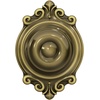 image:imageSchlage F40 GEO 622 ADD Georgian Door Knob with Addison Trim Bed amp Bath Privacy Lock Matte BlackAntique Brass