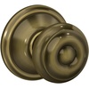 image:imageSchlage F40 GEO 622 ADD Georgian Door Knob with Addison Trim Bed amp Bath Privacy Lock Matte BlackAntique Brass