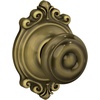 image:imageSchlage F40 GEO 622 ADD Georgian Door Knob with Addison Trim Bed amp Bath Privacy Lock Matte BlackAntique Brass