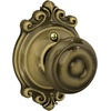image:imageSchlage F40 GEO 622 ADD Georgian Door Knob with Addison Trim Bed amp Bath Privacy Lock Matte BlackAntique Brass