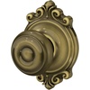 image:imageSchlage F40 GEO 622 ADD Georgian Door Knob with Addison Trim Bed amp Bath Privacy Lock Matte BlackAntique Brass