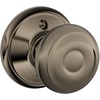 image:imageSchlage F40 GEO 622 ADD Georgian Door Knob with Addison Trim Bed amp Bath Privacy Lock Matte BlackAntique Pewter