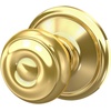 image:imageSchlage F40 GEO 622 ADD Georgian Door Knob with Addison Trim Bed amp Bath Privacy Lock Matte BlackBright Brass